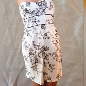 Floral Strapless Dress